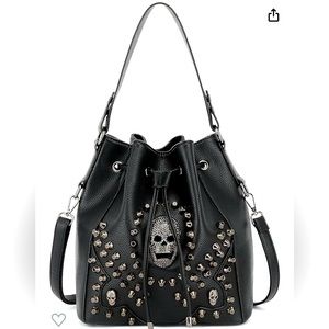 Scarleton Studded Skull Shoulder Bag